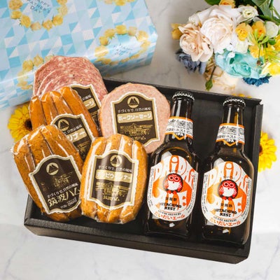 ご当地ソーセージ＆ビールギフトセット 福来みかんの香り
