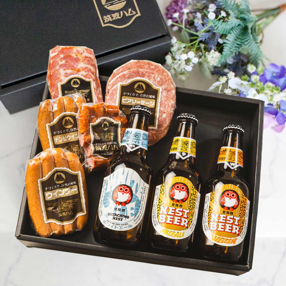 筑波ハム ビール ギフト セット ひすい