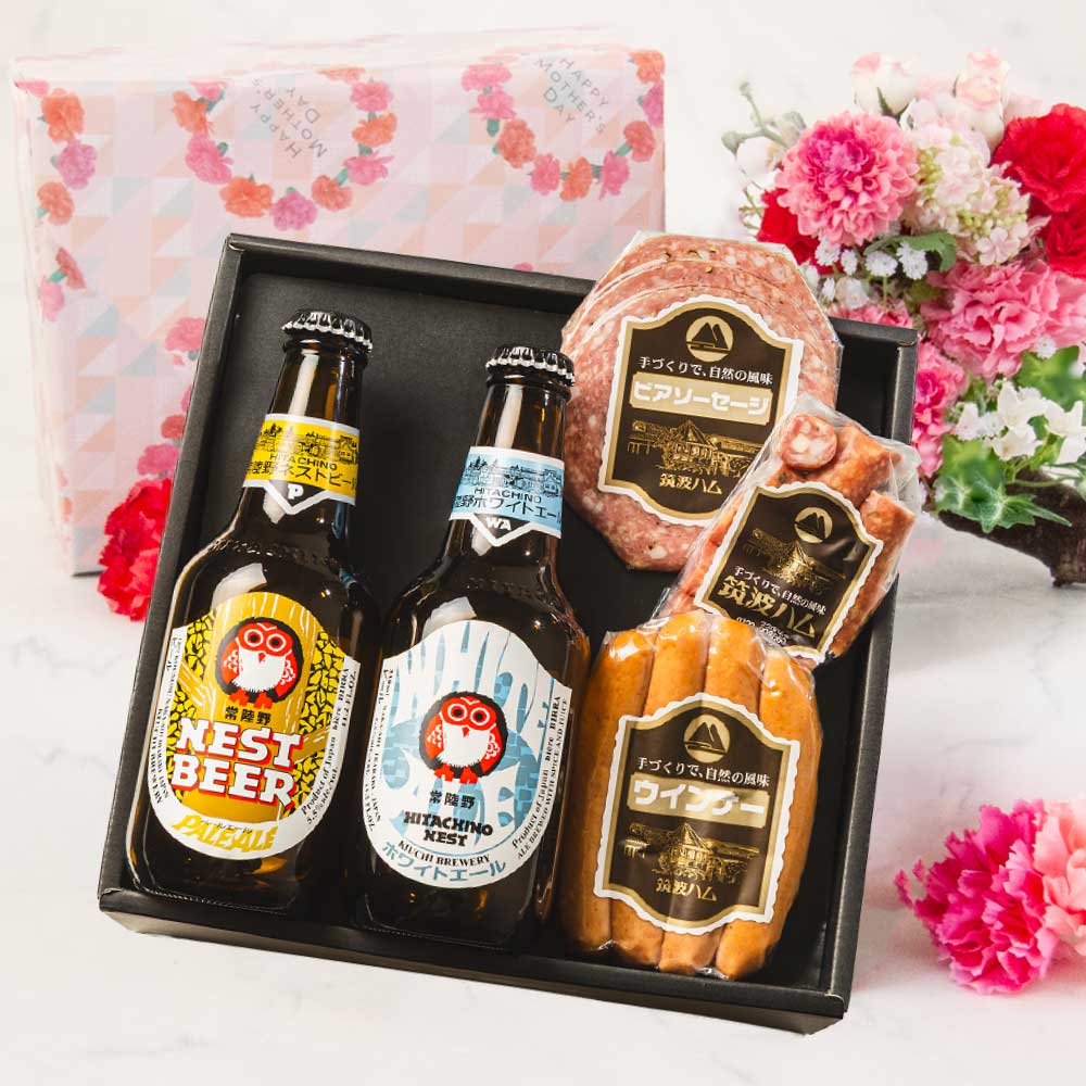 母の日 DLG受賞と常陸野ネストビールギフトセット こくよう | 筑波ハム