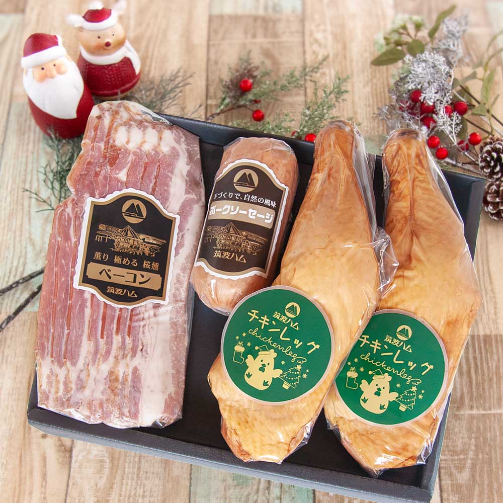 クリスマス チキンレッグ ギフトセット ぎんか | 筑波ハムオンライン